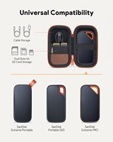 Прочный чехол для SanDisk Extreme/SanDisk PRO 1TB 2TB 4TB 500GB / портативного SSD-накопителя Passport, защитный дорожный чехол-сумка для хранения