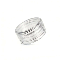 Pot cosmétique mini PS transparent de 3ml/5ml/10ml/15ml/20ml/30ml pour crème contour des yeux, crème pour les mains, idéal pour les voyages