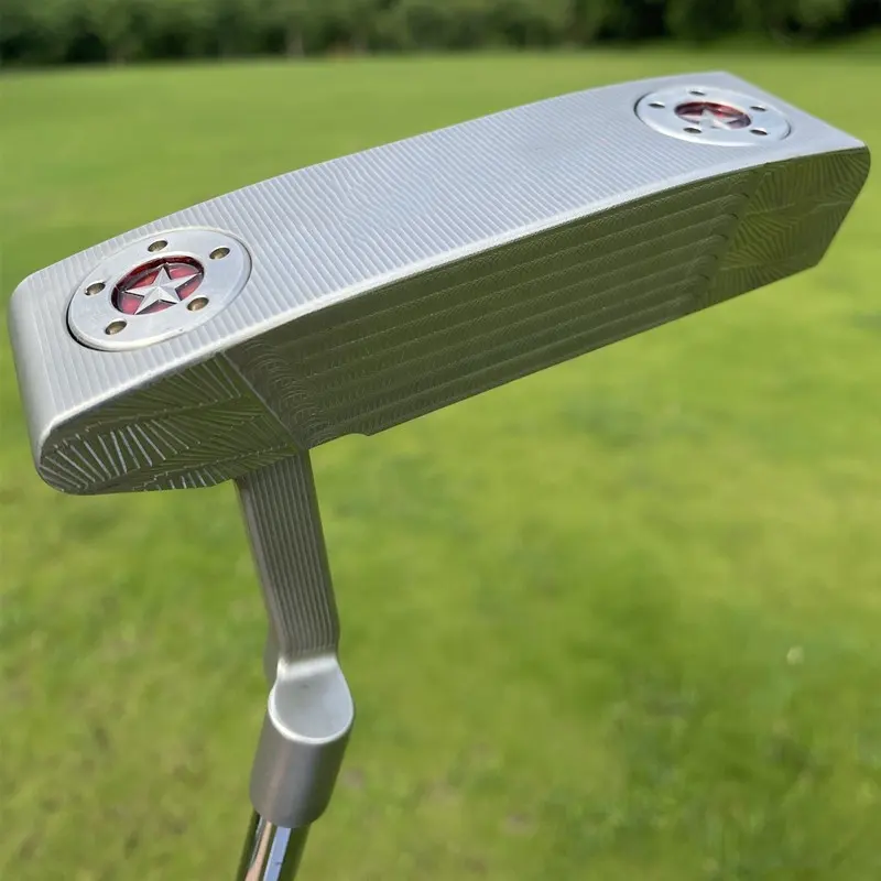 Vente en gros de tête de putter originale et droite de haute qualité avec logo personnalisé OEM pour clubs de golf forgée pour hommes