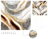 Azulejos de Porcelana de 60x60cm con Diseño de Mármol y Vetas Doradas para Paredes y Pisos, Material de Construcción de Piedra para Exteriores e Interiores de Villas y Hoteles