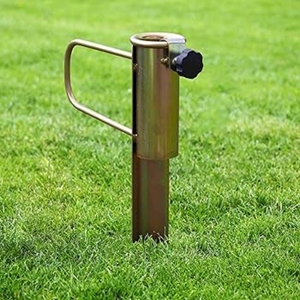 Moderno Supporto per Ombrellone da Spiaggia in Ferro da 42 cm per Arredamento Esterno in Spiaggia, Parco, Hotel con Telaio in Acciaio - Product Image 2