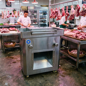 Trancheuse à viande électrique commerciale sur pied en acier inoxydable, machine industrielle de découpe de viande - Product Image 4