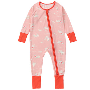 Western Personalized Sleepwear Summer Viscose Bamboo Spandex One Piece Baby Fiber Zipper <strong>Pyjamas</strong> Character <strong>Christmas</strong> - Product Image 4