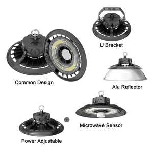 LEDEAST HB23-A100W Projecteur LED professionnel UFO 100W 150W 200W 150LM/W pour l'éclairage des entrepôts, usines et ateliers - Product Image 2