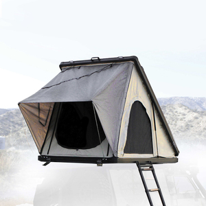 Aluminum Hardshell Roof Top <b>Tent</b> with LED Light Side Open and Foldable Oxford Fabric Rooftop <b>Tent</b> Cover - Product Image 5