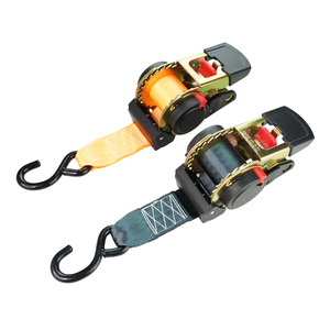 보트 자동 50mm 1.5T 1.8m 자동 조임 스트랩 화물 래칫 타이 다운(원 후크 볼트 포함) - Product Image 1