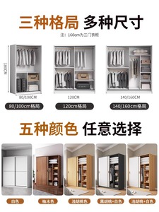 Armario de Madera Moderno y Personalizado con Puerta de MDF y Estructura de Acero para el Hogar o Apartamento, Mecanismo Deslizante para Almacenamiento de <span class=keywords><strong>Ropa</strong></span> - Product Image 6