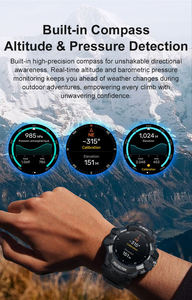 PG999 Built-in GPS Smart Watch 3ATM Waterproof 2GB Memory Local Music Download 1.43'' AMOLED Screen Outdoor Smartwatch 2026 - Product Image 3