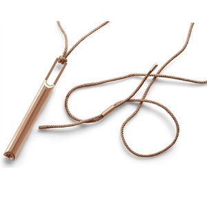 <span class=keywords><strong>Collier</strong></span> anti-anxiété en acier inoxydable tendance, <span class=keywords><strong>collier</strong></span> de respiration consciente, sifflet <span class=keywords><strong>silencieux</strong></span> anti-anxiété pour soulager le stress - Product Image 3