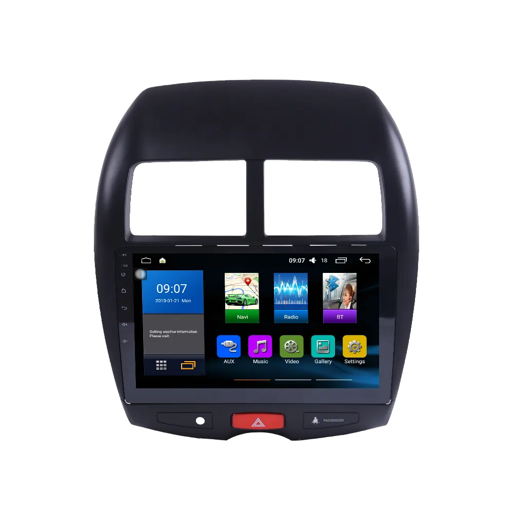 미쓰비시 ASX 2010-2019 라디오 헤드 유닛 장치 2 더블 Din 쿼드 옥타 코어 안드로이드 자동차 스테레오 GPS 네비게이션 Carplay