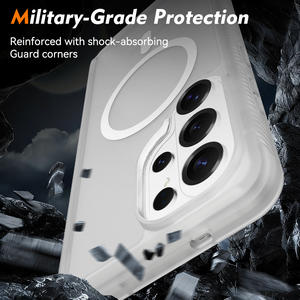 Étui de protection magnétique robuste <span class=keywords><strong>double</strong></span> couche antichoc en TPU+PC pour <span class=keywords><strong>Samsung</strong></span> S26 Ultra 360 Full Cover, compatible Galaxy S25 S26 - Product Image 4