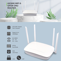 Nuevo Modelo 2025 Hosecom G8503 GPon EPon Modo Dual Adaptativo 4 Puertos USB POTS WiFi6 AX3000 XPon ONU ONT Router IP TCP Módulo FTTH