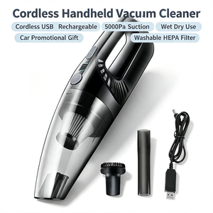 <span class=keywords><strong>Aspirateur</strong></span> de <span class=keywords><strong>voiture</strong></span> sans fil professionnel DC7.4V 60W 5000Pa, <span class=keywords><strong>aspirateur</strong></span> portatif à main avec charge USB - Product Image 1