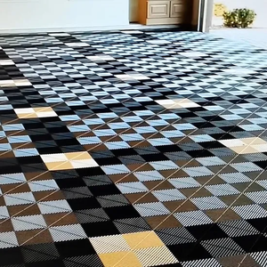 Azulejos de suelo de plástico de PVC entrelazados modulares ligeros, alfombrilla profesional de fácil instalación para garaje resistente a la intemperie - Product Image 3