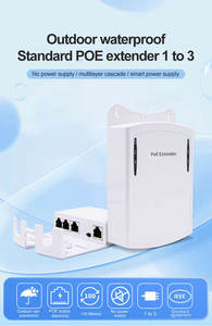Repetidor POE Gigabit 1 Entrada y 3 Salidas, Impermeable, IEEE802.3af/at, 10/100/1000Mbps, 30W, Extensión de Potencia, Capacidad de Switch de 0.8Gbps - Product Image 3