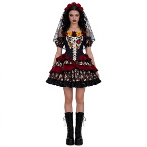 Halloween Echo Damen Polyester Cosplay Kostüm-Set Chinesisch-Inspiriertes Blutiges Kleid - Product Image 1
