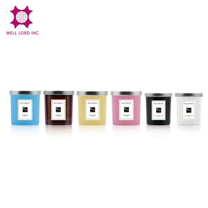 Contenedor de vela vacío de 320ML Frascos de vela de vidrio de cilindro duradero para ocasión navideña - Product Image 4