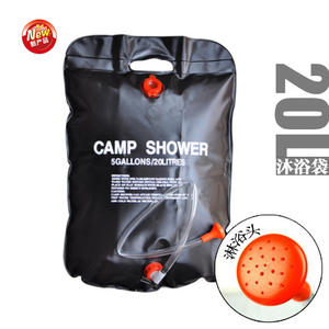 Douche solaire portable d'extérieur, sac à eau de 20 L pour le camping, le bain et la douche - Product Image 5