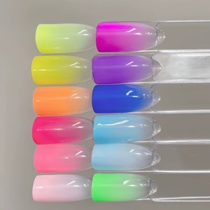 Vernis à ongles solide 12 couleurs, gel de peinture Pat, gel brillant dégradé, pour la création et la décoration d'ongles, usage professionnel et DIY, populaire en été - Product Image 6