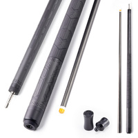 TuoYuan Queue de billard en fibre de carbone ultra-légère avec pointe de 11,5 mm et finition brillante, modèle de compétition OEM pour salle de jeux
