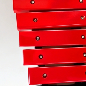 Wholesale 25 Tone Red Solid Wood Xylophone Black Stand Frame Wood Bar Glockenspiel For Children <b>Music</b> Teaching - Product Image 3