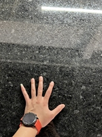 Granite noir Angola Labrador naturel, granito Nero Angola, dalles polies, grandes dalles, comptoir, prix d'usine