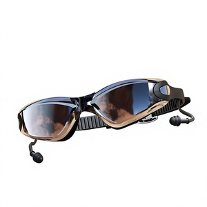 <span class=keywords><strong>Gafas</strong></span> de Natación Unisex JW-1260 HD Antivaho para Adultos, Lentes de PC, Silicona Impermeable, Marco Electrochapado - Product Image 1
