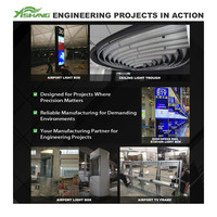 Composant structurel en aluminium YISHANG Precision 5052, pliage, découpe laser, soudage, ébavurage, anodisation dure ±0,05 mm