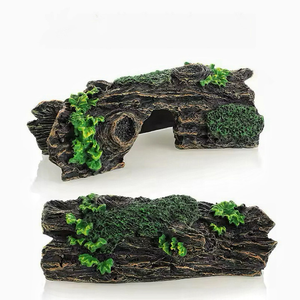 Super Simulation Arbre Trou Fish Tank <span class=keywords><strong>Reptile</strong></span> Amphibien Fournitures Garde Palais Lézard Aquarium Aménagement Paysager Arbre Trou Nid Escalade - Product Image 1