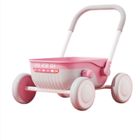 Poussette multifonctionnelle en plastique à quatre roues pour bébé, de 0 à 24 mois, capacité de 20 kg, légère, durable, avec poignée de poussée