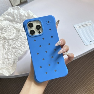 เคสซิลิโคนกันกระแทกแบบมีรูทรงกลมสำหรับ iPhone 16 15 14 13 Pro Max Plus ระบายความร้อนได้ดี ฝาหลังแบบด้าน ป้องกันอย่างดี - Product Image 5