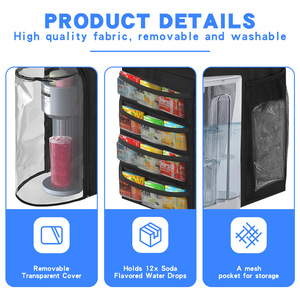 Soda Maker WC2002 Portable Storage Bag With Side Compartment For Ninja Thirsty Water Dispenser Dust Cover - Product Image 5