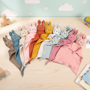 Manta de Gasa de Algodón Puro de Doble Capa para Niños, Toalla de Saliva para Bebés <span class=keywords><strong>Recién</strong></span> Nacidos, Linda Toalla de Saliva, Toalla para Dormir Cómodamente - Product Image 1