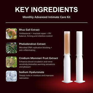 OEM/ODM مجموعة جل شد المهبل التوازن للنساء 4 جل + 2 بنادق مستخلصات طبيعية من حمض الهيالورونيك علامة بيضاء خاصة - Product Image 4