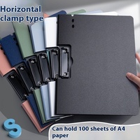 Caja de almacenamiento de libros para estudiantes de oficina A4 multifuncional, carpeta de papel de examen, archivo de carcasa dura de PP de cuero Vertical Horizontal