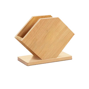 Bamboo <b>Tissue</b> Box With Toothpick Holder Natural Wood <b>Color</b> Multifunctional For Restaurant Use - Product Image 5