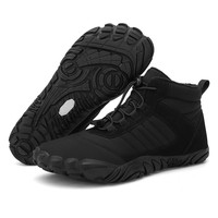 Chaussures de marche mi-hautes avec semelles à crampons antidérapantes et système de lacets rapides