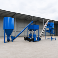 Machinerie de production d'aliments en granulés pour poulets de chair et pondeuses, système de pesage et d'emballage automatique pour aliments à formule équilibrée