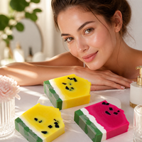 Savon artisanal à la pastèque, marque privée, fabrication à froid, savon en barre, vente en gros, savon biologique naturel aux huiles essentielles