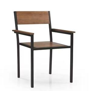 Moderno diseño japonés al aire libre Patio Comedor Silla de madera contrachapada Aluminio Plástico Madera Muebles de jardín Hotel Patio Aplicaciones - Product Image 1