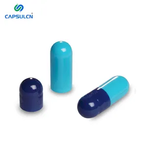 Capsulcn Hpmc Mix Van Donkerblauw En Heldere Blauw Aangepaste Kleur Veggie Capsules Lege Vegetarische Capsule Pil