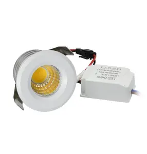 24V Recessed Cabinet Mini LED Spot Light, 24degree Narrow Beam Angle 3W 4W 3in1 Three Colors Changing COB LED Down Light