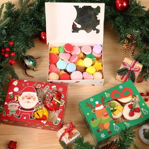 Moretoes กล่องกระดาษเบเกอรี่คริสต์มาส8.25x6x2.75in 24ชิ้นกล่องของขวัญคริสต์มาสสำหรับคัพเค้กปาร์ตี้วันหยุด - Product Image 2