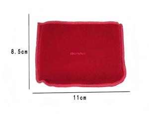 Bolsa Cosmética de Terciopelo Suave de Primera Calidad con Cordón y Logotipo Personalizado para Guardar Lápiz Labial y Borla de Maquillaje - Product Image 2