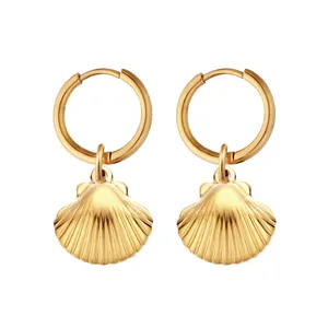 sells Marine Animal fashion stainless steel earrings new geometric pendant titanium steel earrings Premium earrings