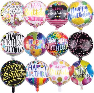 In the Trend Happy Birthday Printed Foil <b>Balloon</b> 18 Inch Durable for Kids Birthday Party <b>Decorations</b> - Product Image 1