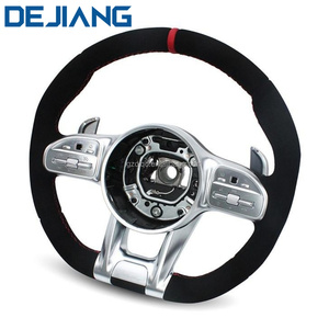 Volant entièrement en Alcantara fourni par l'usine pour Mercedes-Benz AMG C E <span class=keywords><strong>S</strong></span> G-Class W204 W167 <span class=keywords><strong>Gla</strong></span> <span class=keywords><strong>45</strong></span> AMG 2015 E-Class 2019 W213 - Product Image 3