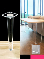 Personnaliser les pieds de table en acrylique haut de gamme de différentes tailles Pieds de table en acrylique transparent décoratifs de haute qualité en PMMA