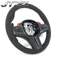 Volant en Suède et Fibre de Carbone Amélioré avec Palettes de Changement de Vitesses M1/M2 pour BMW G30, G20, G22, G05, G06, G08, G14, G15, G82, G80 - Modification Automobile