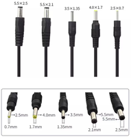 Câble d'alimentation CC, adaptateur de prise d'alimentation CC 5V-12V, câble d'extension d'alimentation USB vers CC 5521